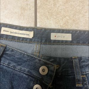 Pilcro and letterman jeans